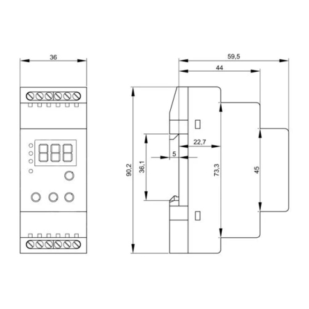 Реле напряжения Новатек-Электро РНПП-302М1/RNPP-302M1, NTRNP302M