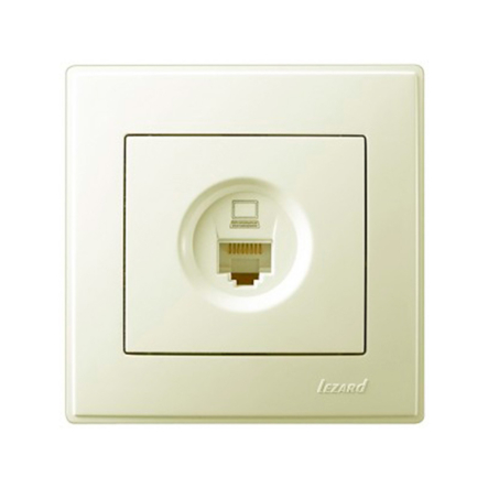 Розетка Lezard LESYA компьютерная, крем, 705-0303-139 - 1