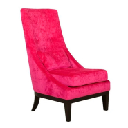 Кресло Sits Ginerva 65x85x103/43, ткань Elyot E0709 Pink, ножки dark brown