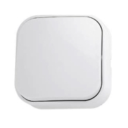 Вимикач 1-клавішний HOROZ накладний, білий, EVA, 112-001-0001-010