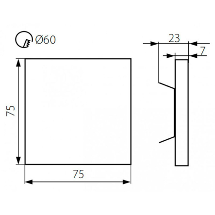 Светильник настенный декоративный KANLUX, LINAR LED WW, 23112