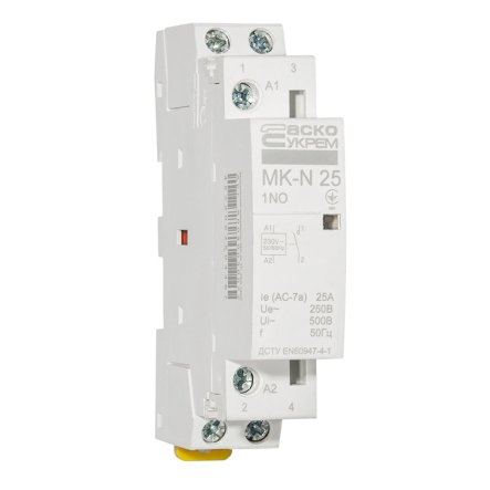 Контактор модульный АСКО-УКРЕМ МК-N, 1р, 25А 1NO, A0040030022