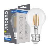 Лампа LED Ardero LB-200, 5,6W, 4000K, E27, 220V, A60, filament