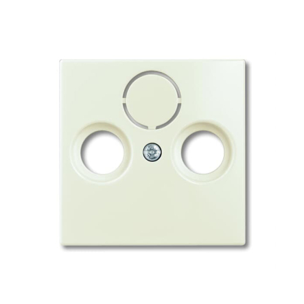 Центральная пластинаTV+R+(SAT) ABB Basic 55, 1743-96-507, белый шале - 1