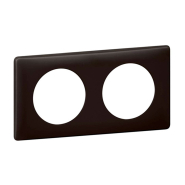 Рамка 2 поста LEGRAND Celiane, 66742, чёрный перкаль