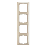 Рамка четверная ABB Basic 55, 2514-92-507, слоновая кость