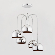 Люстра ALFA 23785 GLAMOUR, 5хЕ14х40 Вт, D 46 см, H 64 см, хром