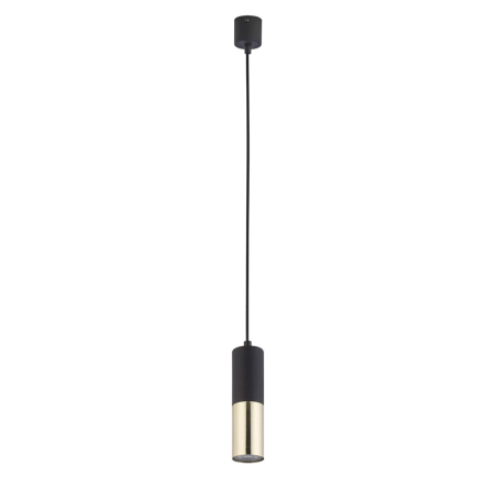 Підвіс TK-lighting ELIT BLACK 4366, 1хGU10х10 Вт LED, D 5,2 см, Н50-110 см, чорний+золото - 1