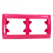 Рамка подвійна горизонтальна Makel Defne, фуксія, Makel Defne