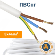 Провод соединительный ПВСнг 3х4