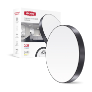 Светильник светодиодный MAXUS SP Ceiling, 24W, 4100K, Circle Slim Black, 1-MSP-2441-SLB