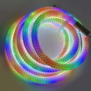 Лента RGB плетёная с пультом, 5 м, 250 LED, управление через приложение