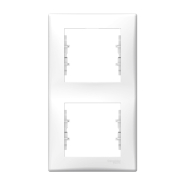 Рамка 2 поста вертикальна Schneider Electric Sedna, біла, SDN5801121