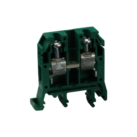 Клеммная колодка однорядная SEZ RS 10/4 зеленая - 1