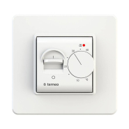 Терморегулятор terneо mex білий, механічний з тумблер 10,,40°C для теплої підлоги