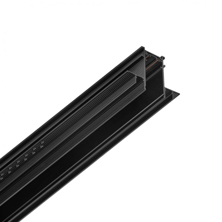 Шинопровод встроенный IN_LINE TRACK R 1000, L1000mm, W30mm, H54mm, черный (06.R100.BK) - 1