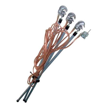 Заземление переносное для воздушных линий ЗПЛ-10-3/3 3ф сечение 25мм², Украина - 1