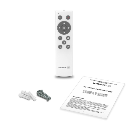 Светильник LED накладной VIDEX VL-CLS1859-72, 72W, 2800K-6200K, Ø480мм, белый, 25544