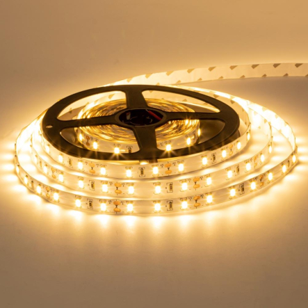 Світлодіодна стрічка біла тепла 12V smd5730 60led/м 13,6W/м IP20 MTK 1012032 - 1