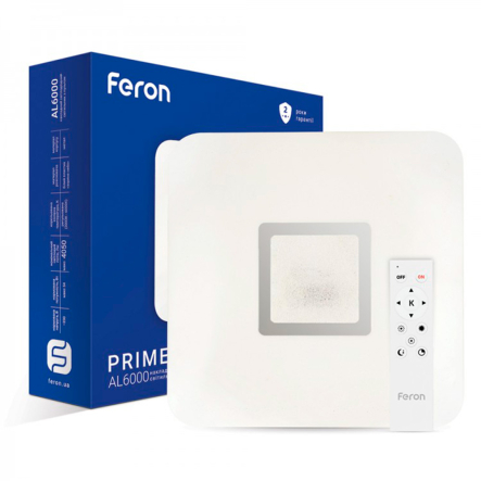 Светильник LED Feron, AL6000, PRIME, 54W, 4050Lm, 3000K-6000K, 435х65 мм, 7252 - 1