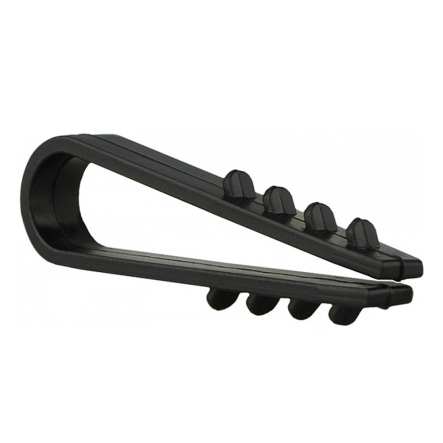 Дюбель-хомут АСКО-УКРЕМ круглый 6мм, чёрный (уп.100шт)