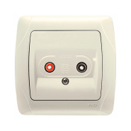 Розетка аудио VIKO CARMEN, 90562037, крем