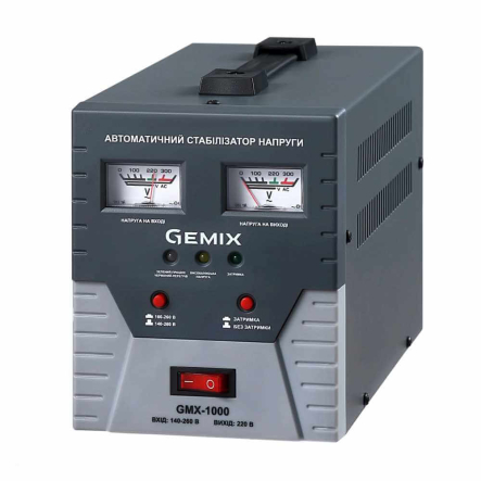 Стабилизатор напряжения Gemix GMX-1000, 700 Вт, релейный цифровой - 1