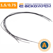 Трубка термоусаджувальна (ТУТ), АСКО-УКРЕМ, d - 1,5/0,75 мм., чорна, A0150040385