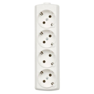 Касета 4 гнізда з заземл. Borsan BR-1554-0