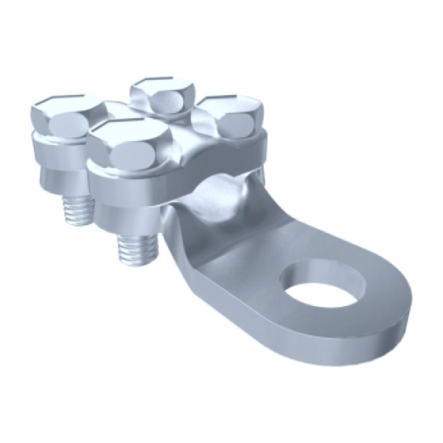 Наконечник медный луженый 70-10 с прижимными винтами, SEZ-UA 7585-11 - 1