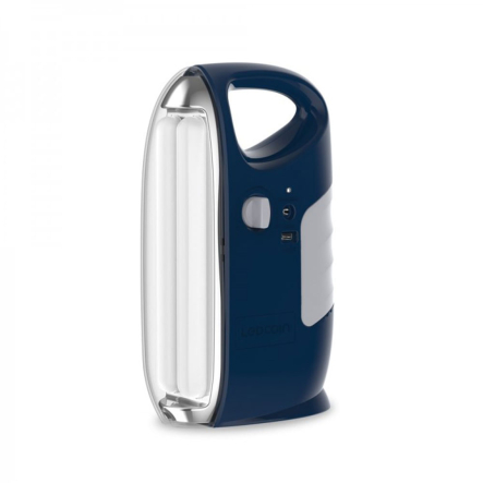 Фонарь аккумуляторный Ledcoin EL304, 10Вт, синий