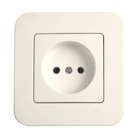 Розетка без заземлення VIKO Rollina, 90421007, крем - 1