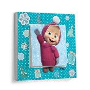 Выключатель VIKO KARRE KIDS, 1 кл., "Маша зимой", 90962703