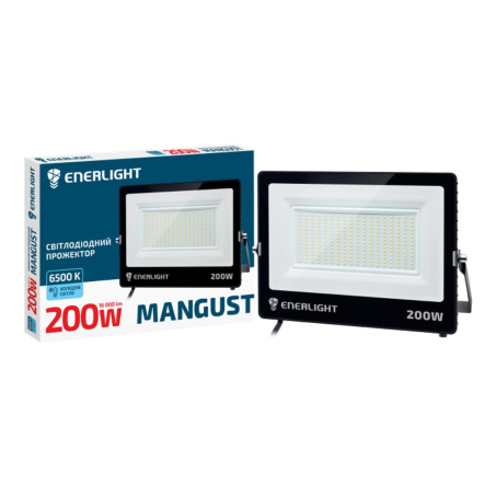 Прожектор LED Enerlight MANGUST 200W, 6500K, IP65, MANGUST200SMD80С - 1