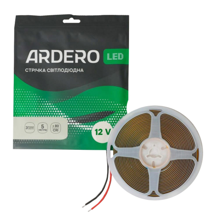 Світлодіодна стрічка Ardero LS508ARD, 12V, 528COB 2110, 4000K, 13W, IP20, 5м х 8мм - 1