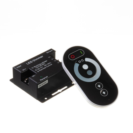 Димер світлодіодний 18А радіо сенсорний 6 кнопок чорний 216W/12V AVT - 1