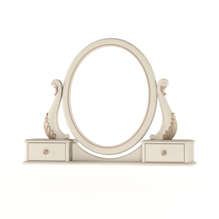 Зеркало Мебус GENEVA 2Ш 970х200х730 мм, дуб, одесса/платина - 1