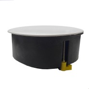 Коробка розподільна під гіпсокартон d 100 мм, пластикові лапки, чорна