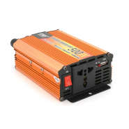 Инвертор напряжения UKC 500ВА(300Вт), 12/220V, approximated, 1 универсальная розетка, клемы + крокодил