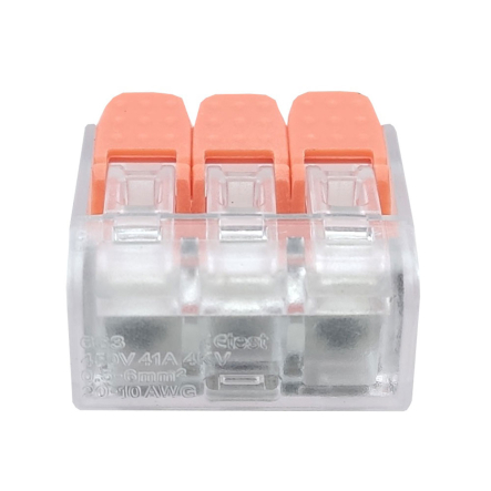 Клемма быстрого монтажа СМК221-663WO TNSy5503775 (аналог WAGO)