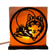 Соляний світильник "Вовк" 1кг