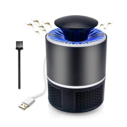 Светильник от комаров Lemanso LM3401, 5W, 110-240V, USB+адаптер, PP, черный