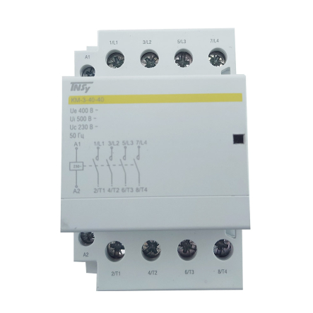 Контактор модульный TechnoSystems КМ-3-40-40 40А 230AC 4NO 4р 3мод., TNSy5503891