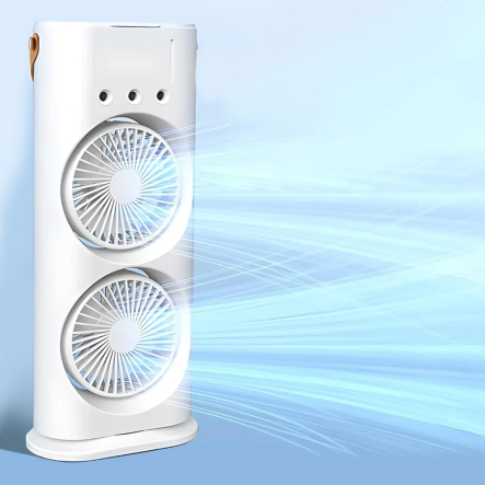 Вентилятор настольный 10W с увлажнением и подсветкой от USB Type-C, (37,5х14,5х9 см)