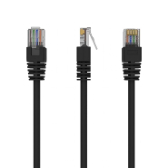 Патч корд UTP Cablexpert, категорія 5E, литий, 50u&quot; штекер з фіксатором, 2 м, чорний, PP12-2M/BK