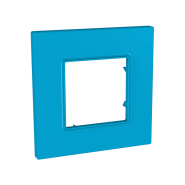 Рамка 1-местная, Aqua Schneider Electric Uniсa QUADRO голубой, MGU4.702.26