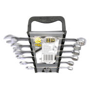 Набір ключів ріжково-накидних VOREL Cr-V, M 8-17 мм, 6шт, 51720