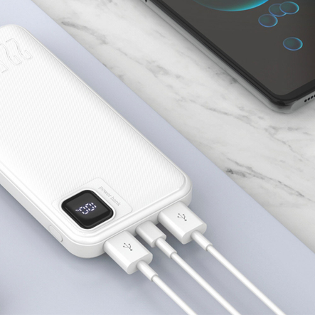 Повербанк (УМБ) TITANUM WQ55, 10000 мАч, 22.5W, White