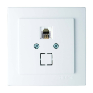 Розетка Nilson Touran телефонна євростандарт біла, 24111040