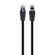 Патч корд Cablexpert PP12-5M/BK, UTP, категория 5E, литой, 50u" штекер с фиксатором, 5 м, черный